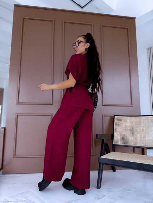 ELYNDI LUX set "KOLKA" - BURGUNDY